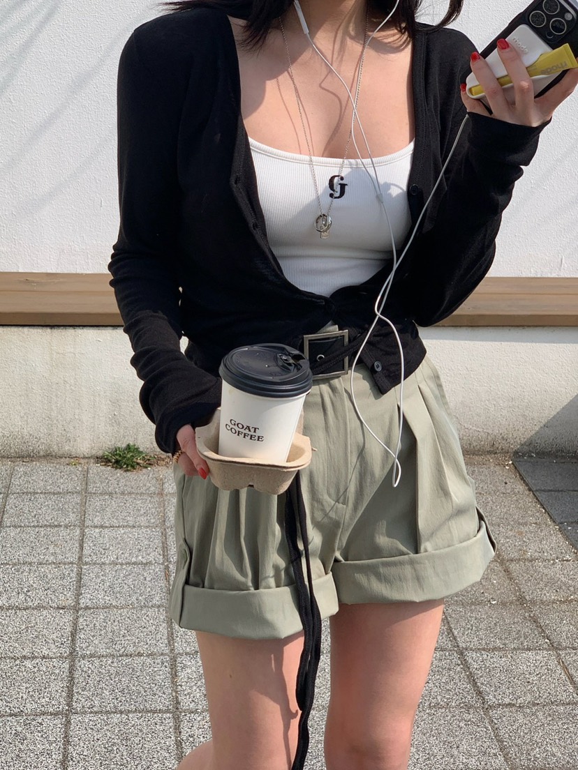 REVE CITE-L韓國東大門直郵女士新品時尚推薦短褲不含腰帶REVE CITE-L短褲圖色3