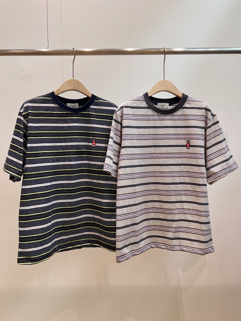 GLAD SOME韓國直郵實拍女裝新品推薦時尚人氣T恤泰迪熊條紋GLAD SOMET恤