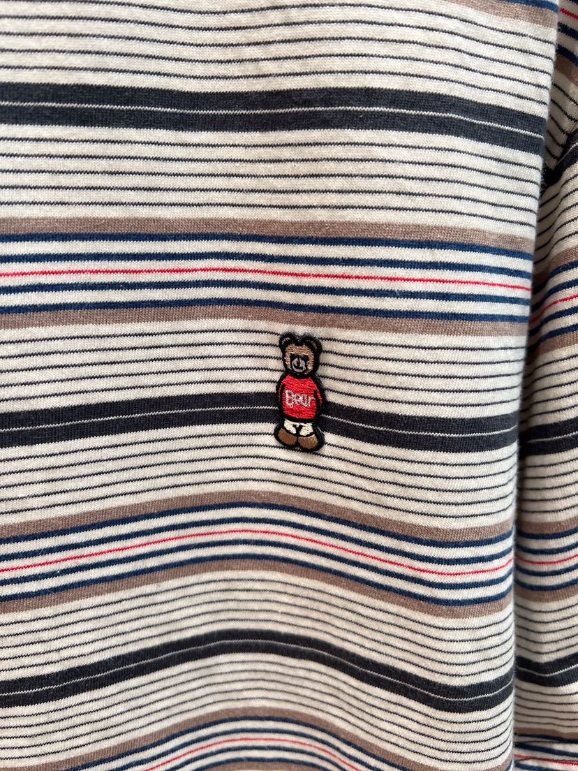 GLAD SOME韓國直郵實拍女裝新品推薦時尚人氣T恤泰迪熊條紋GLAD SOMET恤