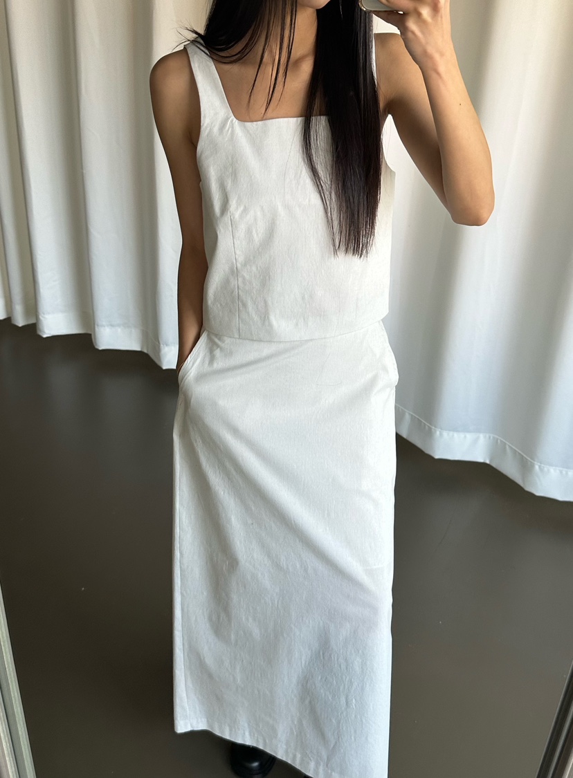 LE VASE韓國東大門代購女裝新款熱賣人氣休閑推薦26春夏長裙LE VASE長裙圖色1