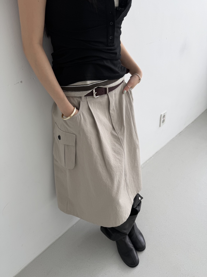 MINIMUZE韓國直郵女裝新款26春夏職業熱賣時尚半身裙中短裙MINIMUZE半身裙/中短裙