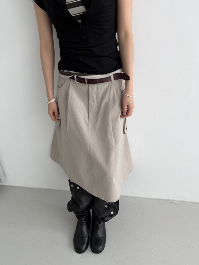 MINIMUZE韓國直郵女裝新款26春夏職業熱賣時尚半身裙中短裙MINIMUZE半身裙/中短裙