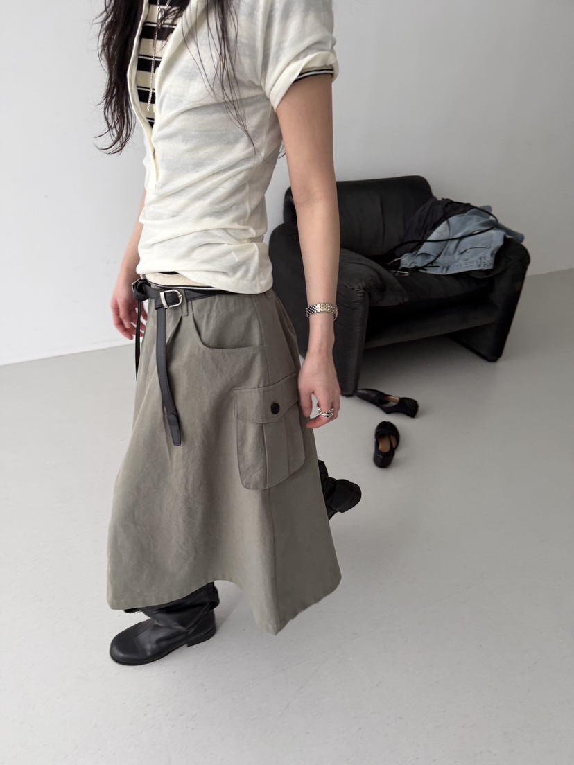 MINIMUZE韓國直郵女裝新款26春夏職業熱賣時尚半身裙中短裙MINIMUZE半身裙/中短裙