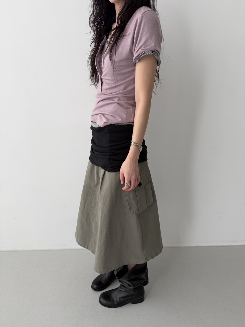 MINIMUZE韓國直郵女裝新款26春夏職業熱賣時尚半身裙中短裙MINIMUZE半身裙/中短裙