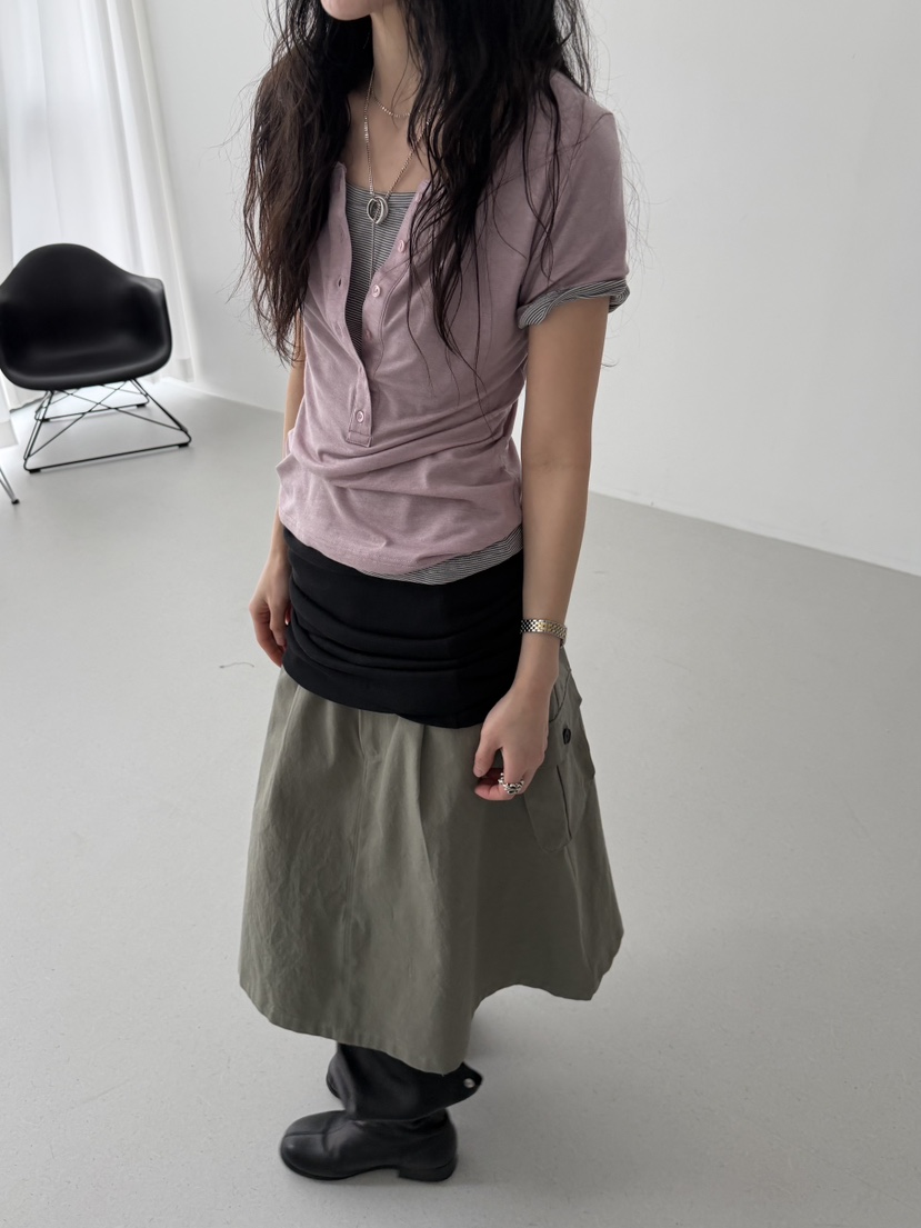 MINIMUZE韓國直郵女裝新款26春夏職業熱賣時尚半身裙中短裙MINIMUZE半身裙/中短裙