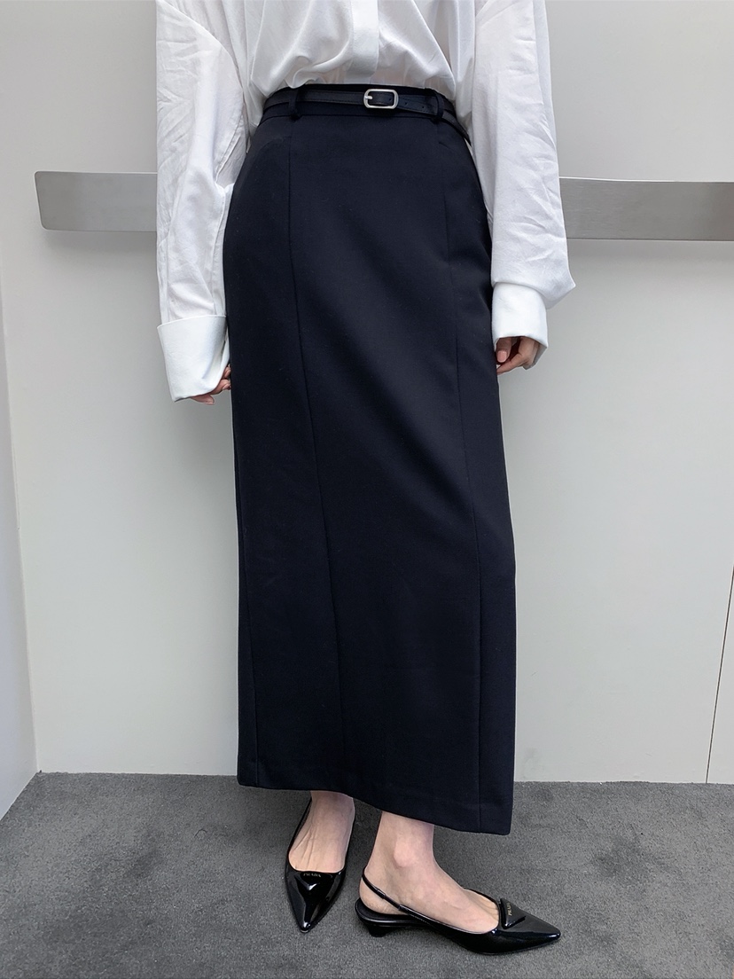 VERANDA韓國代購女士新款人氣時尚職業熱賣休閑長裙不含腰帶VERANDA長裙