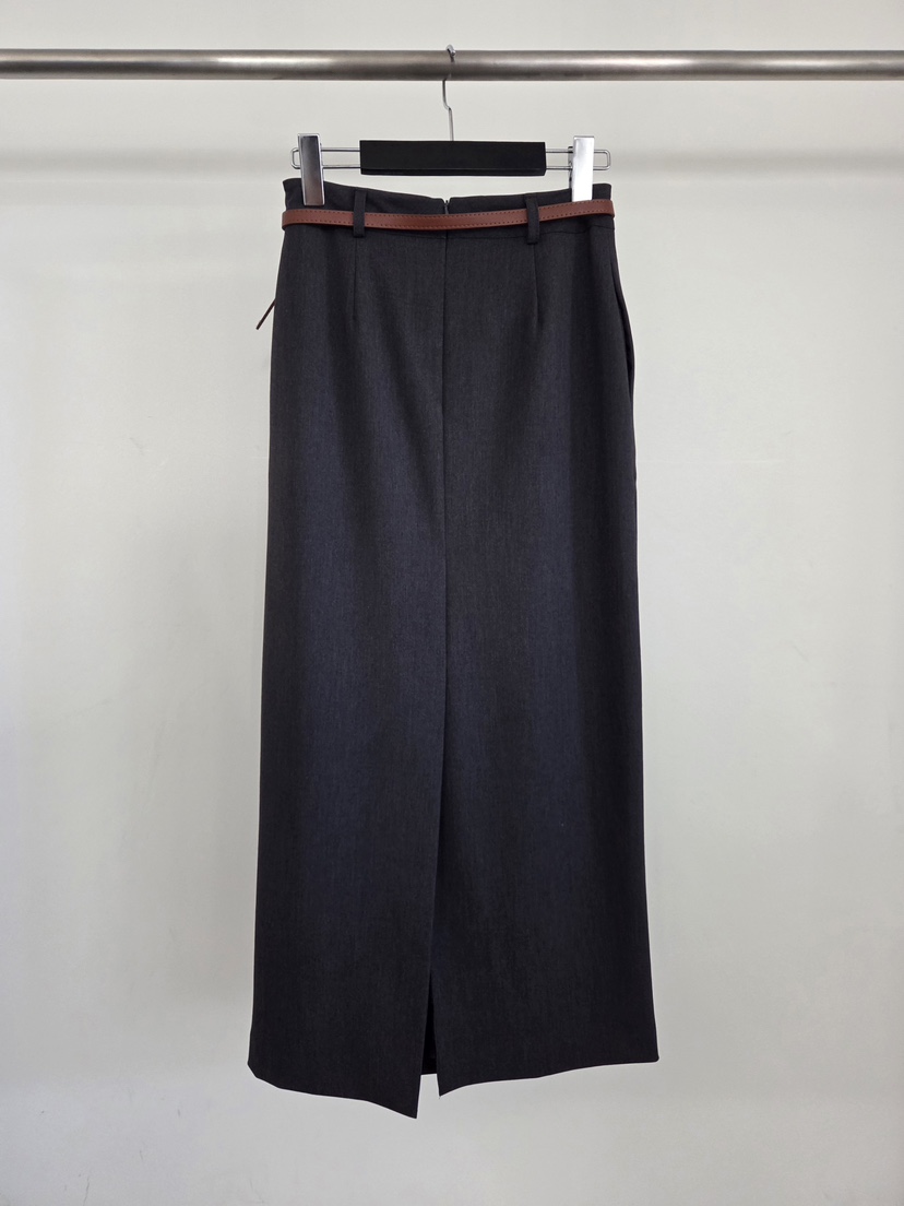 VERANDA韓國代購女士新款人氣時尚職業熱賣休閑長裙不含腰帶VERANDA長裙