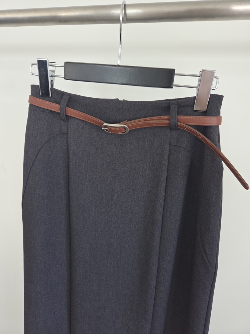 VERANDA韓國代購女士新款人氣時尚職業熱賣休閑長裙不含腰帶VERANDA長裙