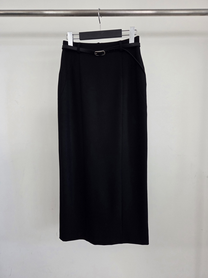 VERANDA韓國代購女士新款人氣時尚職業熱賣休閑長裙不含腰帶VERANDA長裙圖色1