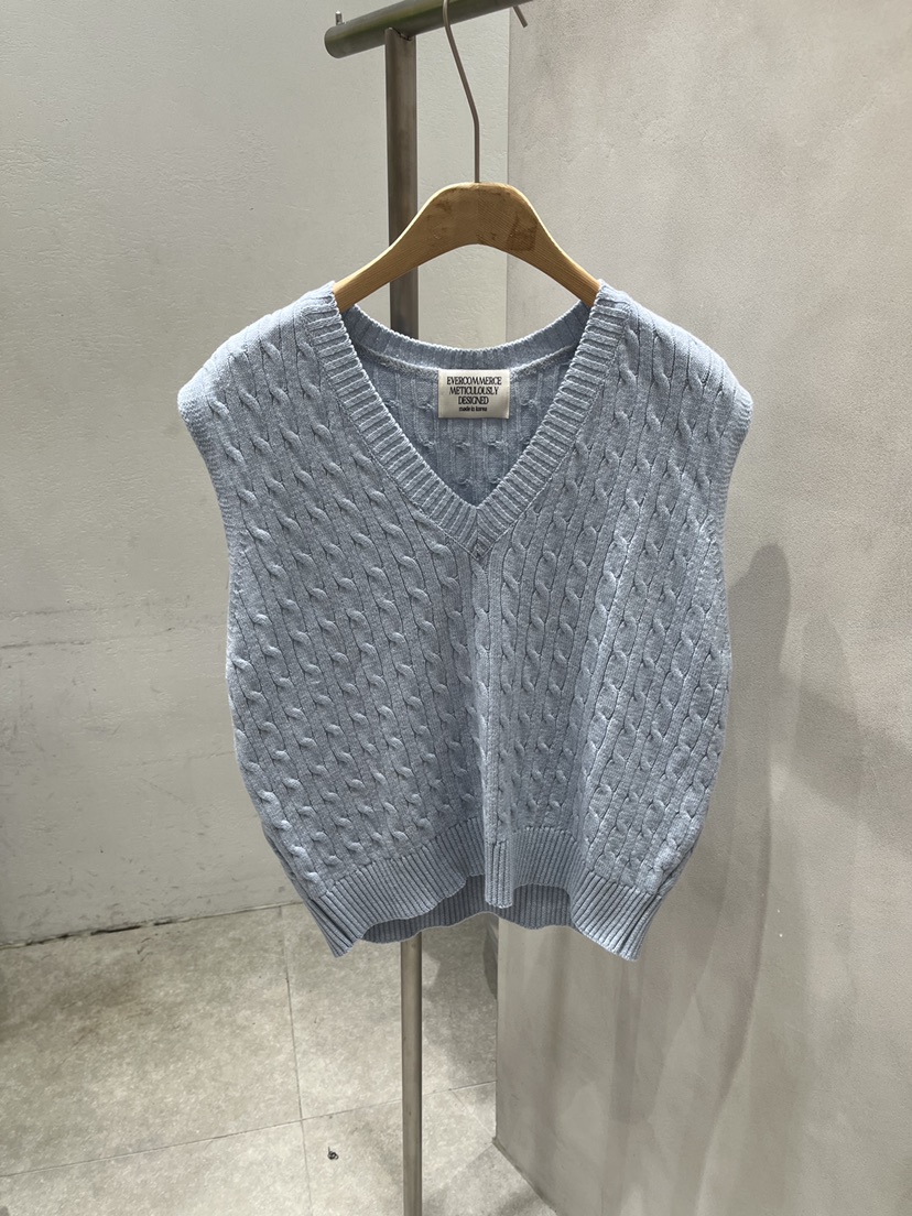 EVERCOMMERCE METICULOUSLY DESIGNED韓國直郵實拍女裝新品熱賣吊帶背心棉質寬松EVERCOMMERCE METICULOUSLY DESIGNED吊帶/背心圖色5