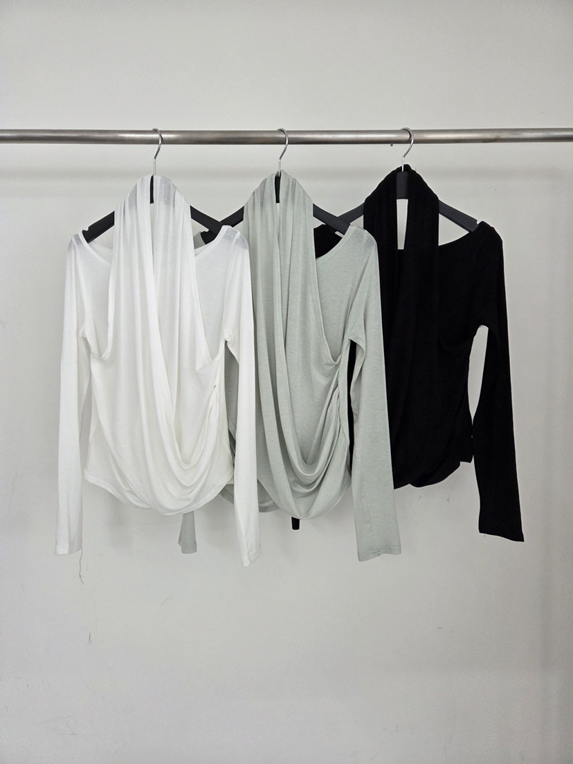 VERANDA韓國直郵女士新品時尚休閑26春夏職業長袖T恤假兩件VERANDA長袖T恤