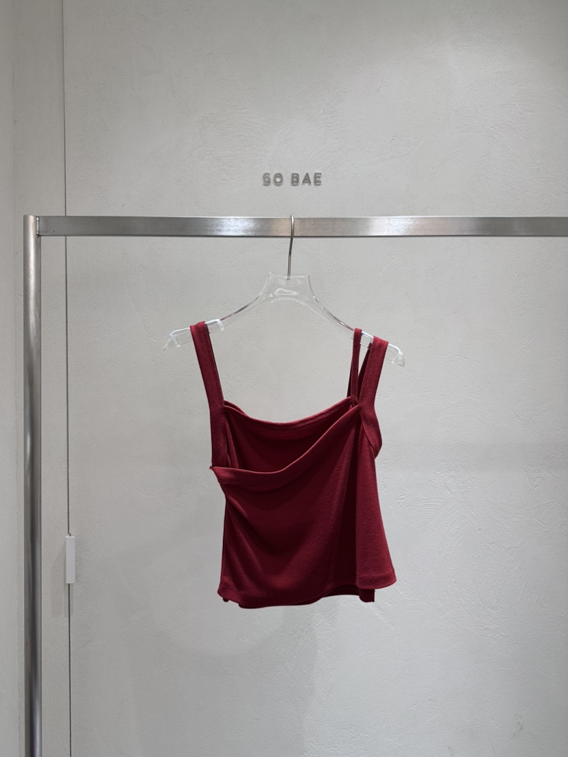 SO BAE韓國直郵實拍女士新品26春夏熱賣休閑吊帶背心不對稱SO BAE吊帶/背心圖色4