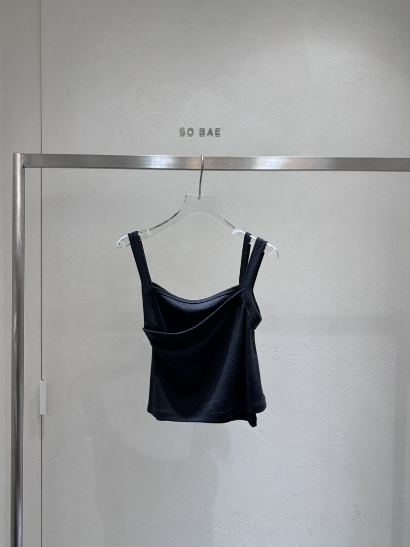 SO BAE韓國直郵實拍女士新品26春夏熱賣休閑吊帶背心不對稱SO BAE吊帶/背心圖色5