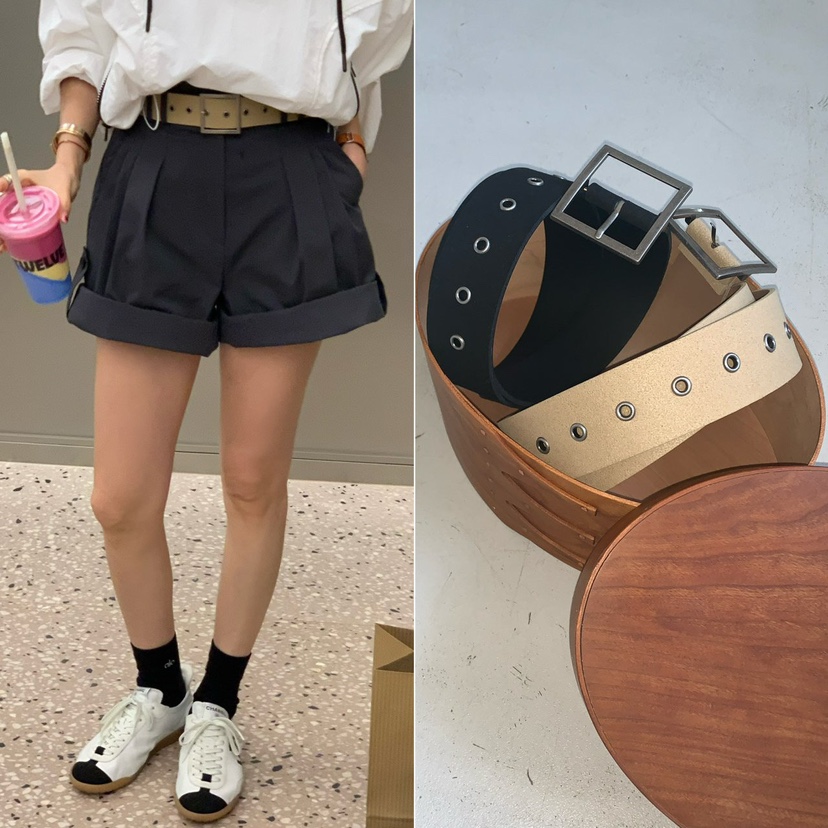 REVE CITE-L韓國代購女裝新品推薦人氣休閑腰帶腰帶麂皮REVE CITE-L腰帶