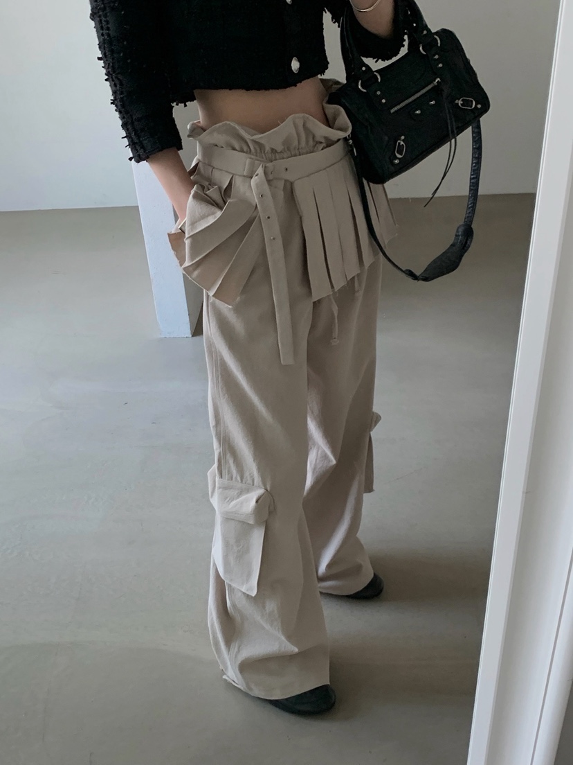 VERANDA韓國代購女裝新品26春夏時尚休閑推薦熱賣裙褲褶裥VERANDA裙褲