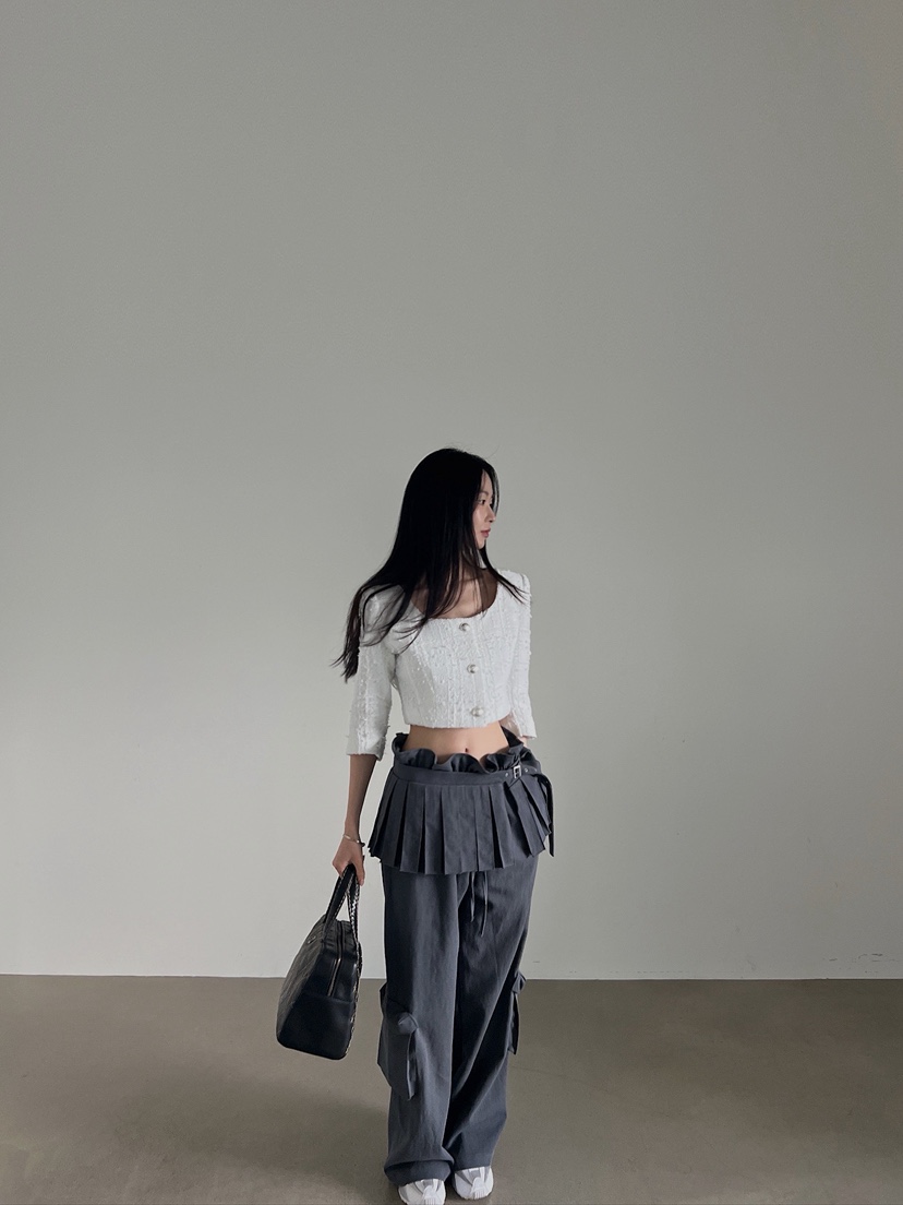 VERANDA韓國代購女裝新品26春夏時尚休閑推薦熱賣裙褲褶裥VERANDA裙褲