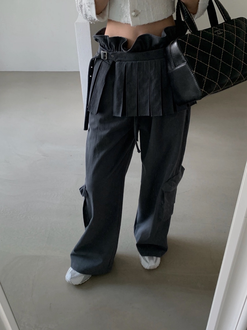 VERANDA韓國代購女裝新品26春夏時尚休閑推薦熱賣裙褲褶裥VERANDA裙褲