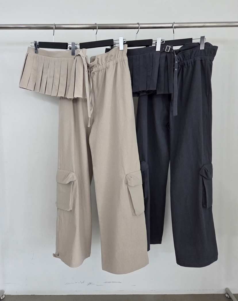 VERANDA韓國代購女裝新品26春夏時尚休閑推薦熱賣裙褲褶裥VERANDA裙褲