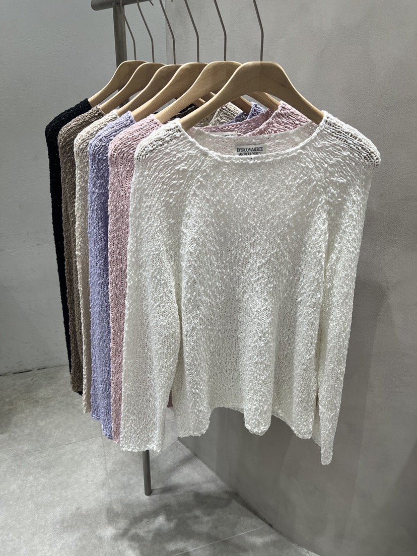 EVERCOMMERCE METICULOUSLY DESIGNED韓國直郵實拍女士新款26春夏針織衫EVERCOMMERCE METICULOUSLY DESIGNED針織衫