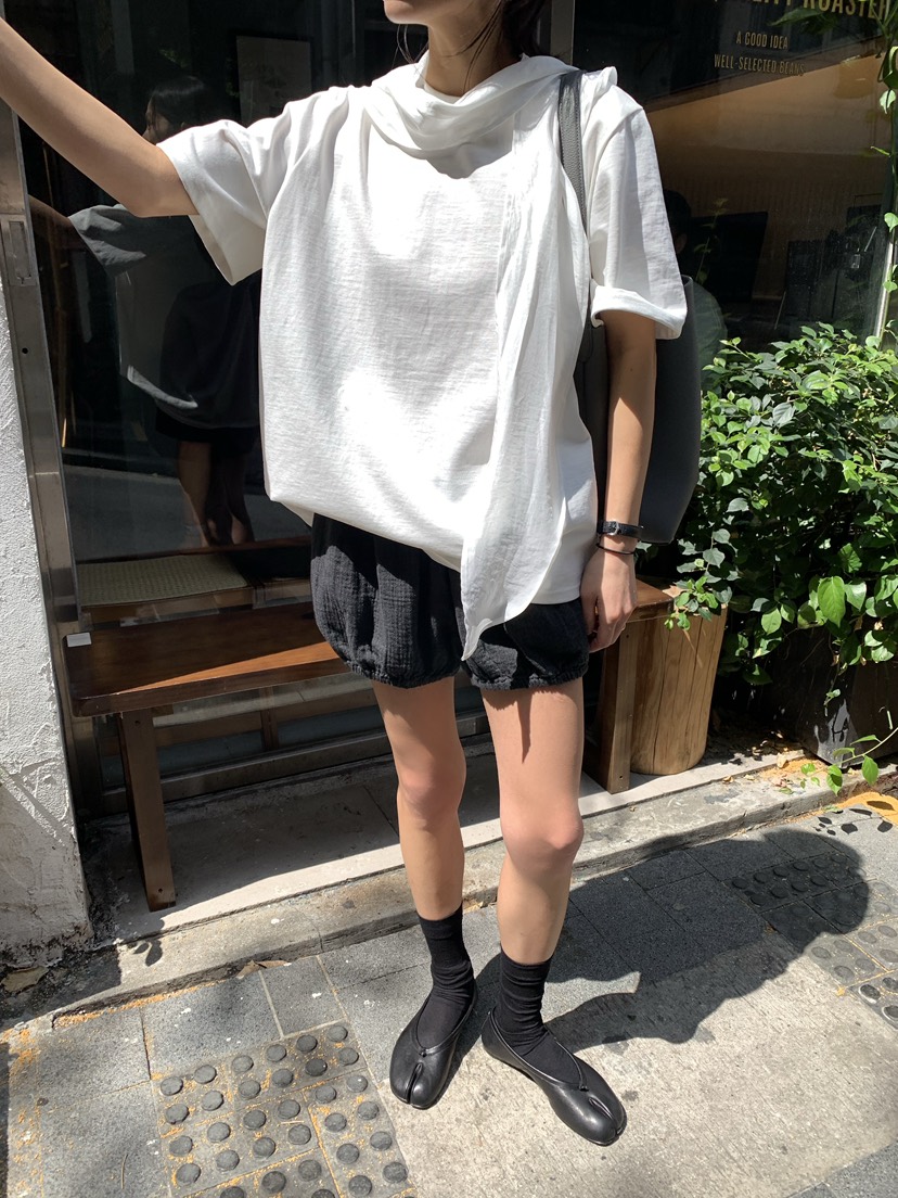 ROMANTICIZE韓國直郵實拍女士新款推薦熱賣休閑T恤含圍巾ROMANTICIZET恤