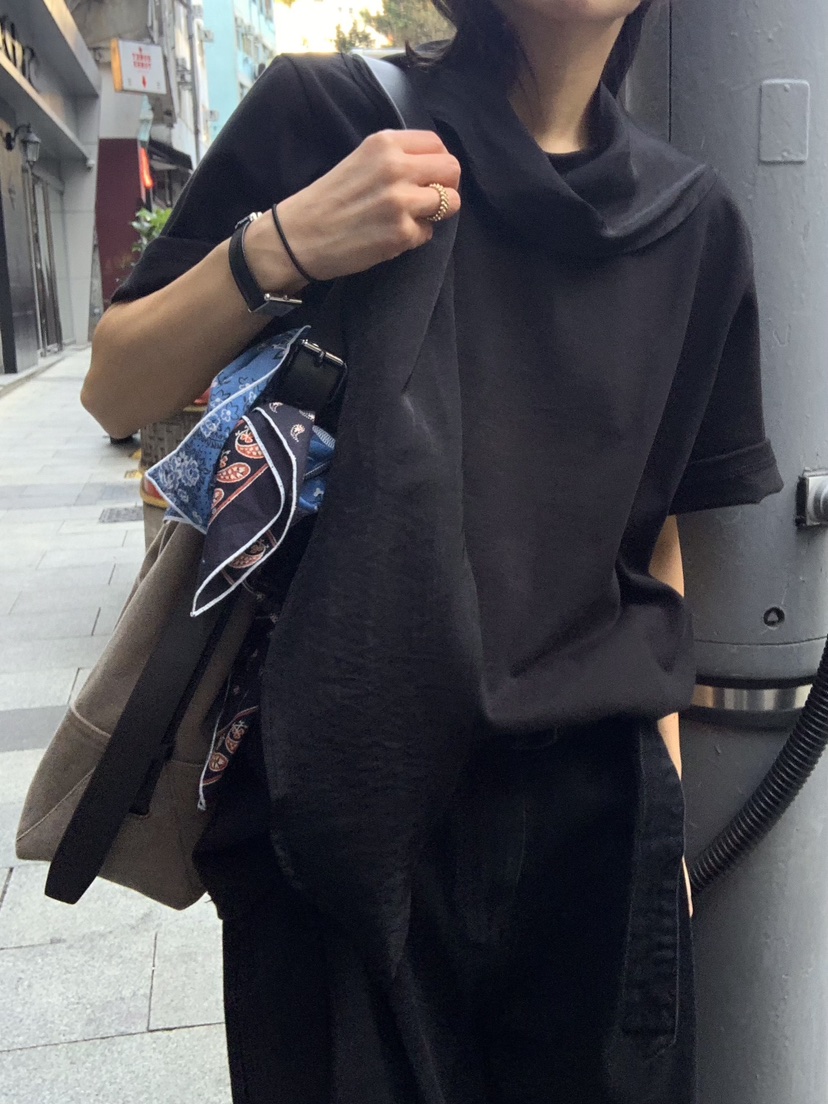 ROMANTICIZE韓國直郵實拍女士新款推薦熱賣休閑T恤含圍巾ROMANTICIZET恤