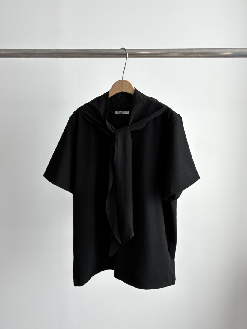 ROMANTICIZE韓國直郵實拍女士新款推薦熱賣休閑T恤含圍巾ROMANTICIZET恤圖色2