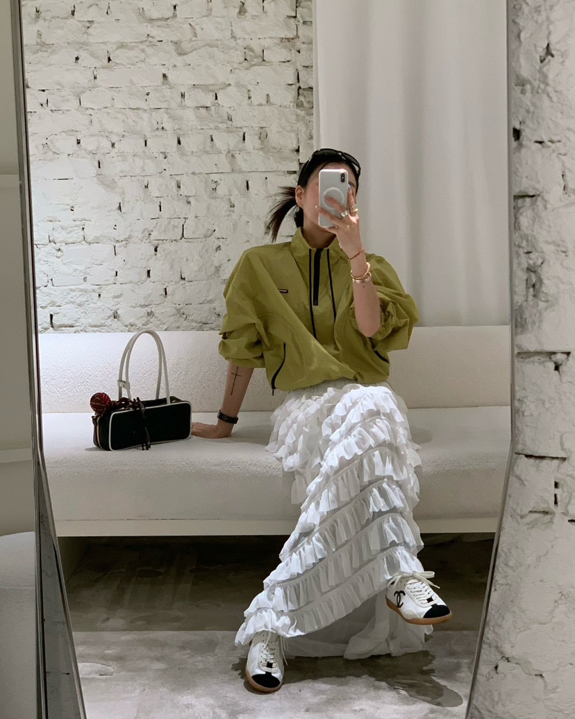 REVE CITE-L韓國東大門直郵女裝新品推薦26春夏長裙雪紡REVE CITE-L長裙