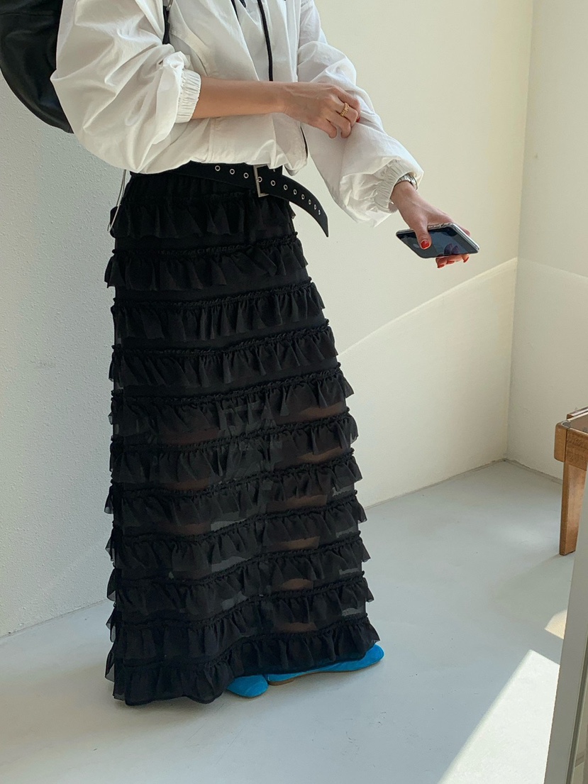 REVE CITE-L韓國東大門直郵女裝新品推薦26春夏長裙雪紡REVE CITE-L長裙