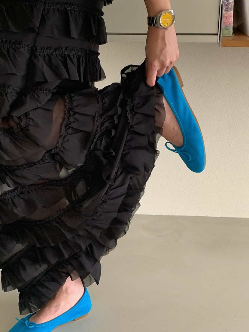 REVE CITE-L韓國東大門直郵女裝新品推薦26春夏長裙雪紡REVE CITE-L長裙