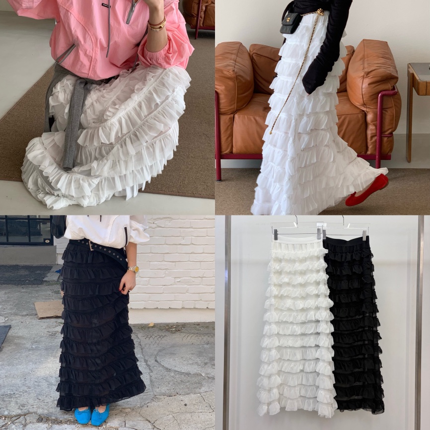 REVE CITE-L韓國東大門直郵女裝新品推薦26春夏長裙雪紡REVE CITE-L長裙