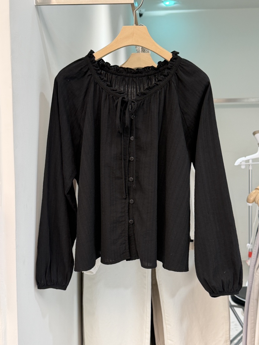 PEPPER-L韓國東大門代購女裝新款熱賣26春夏職業襯衫蕾絲衫PEPPER襯衫/蕾絲衫圖色3