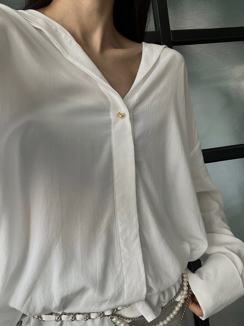 VERANDA韓國東大門代購女裝新款職業26春夏襯衫蕾絲衫天絲VERANDA襯衫/蕾絲衫