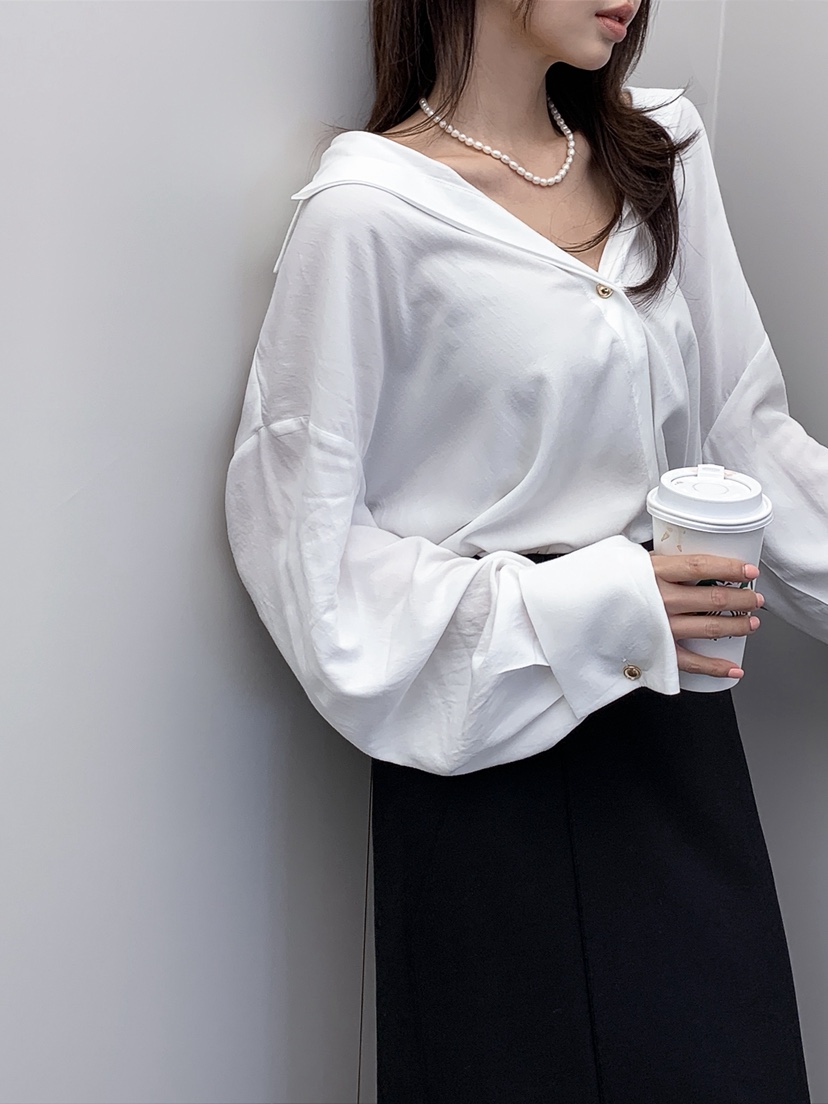 VERANDA韓國東大門代購女裝新款職業26春夏襯衫蕾絲衫天絲VERANDA襯衫/蕾絲衫