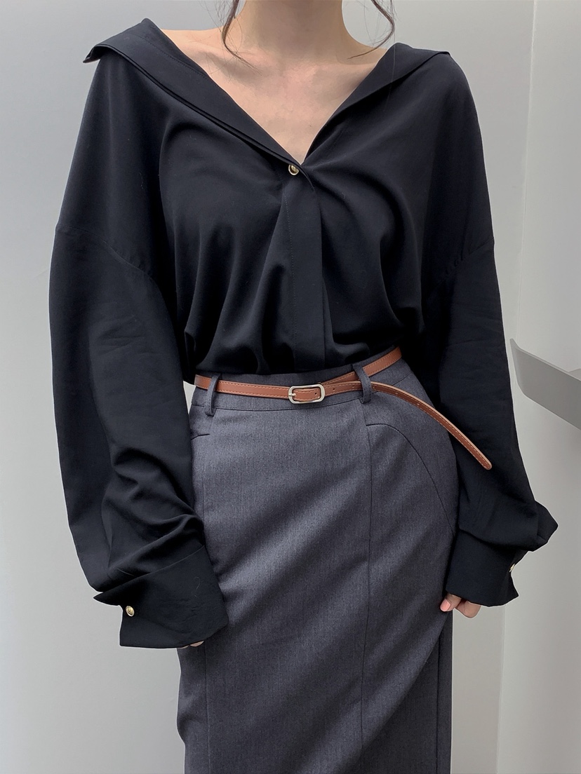 VERANDA韓國東大門代購女裝新款職業26春夏襯衫蕾絲衫天絲VERANDA襯衫/蕾絲衫