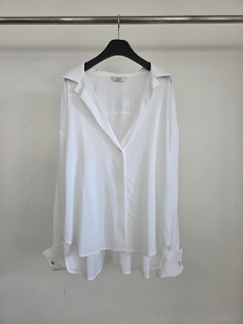 VERANDA韓國東大門代購女裝新款職業26春夏襯衫蕾絲衫天絲VERANDA襯衫/蕾絲衫圖色1