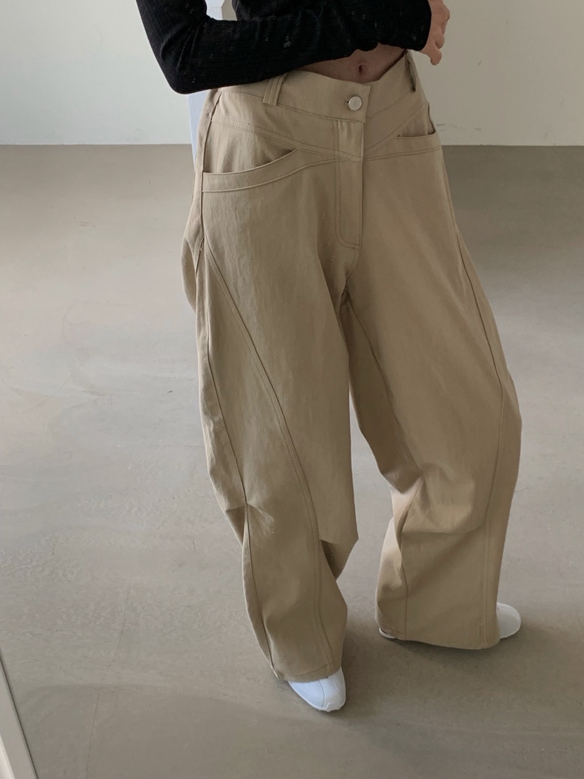 VERANDA韓國直郵實拍女裝新品職業26春夏推薦時尚休閑褲棉VERANDA休閑褲