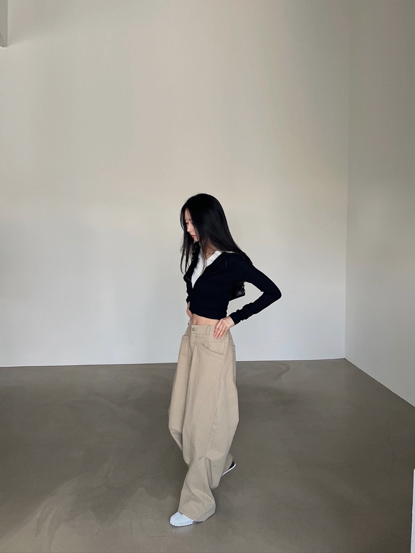 VERANDA韓國直郵實拍女裝新品職業26春夏推薦時尚休閑褲棉VERANDA休閑褲