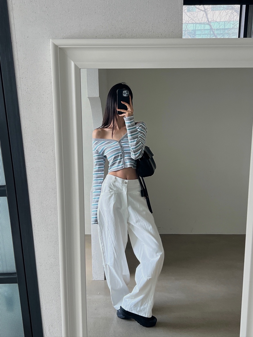 VERANDA韓國直郵實拍女裝新品職業26春夏推薦時尚休閑褲棉VERANDA休閑褲