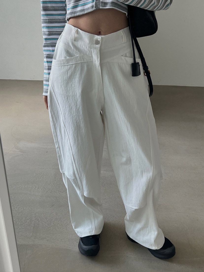 VERANDA韓國直郵實拍女裝新品職業26春夏推薦時尚休閑褲棉VERANDA休閑褲