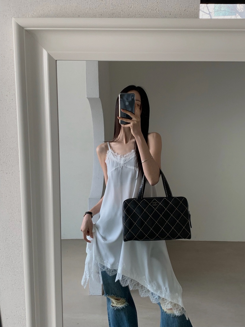 VERANDA韓國東大門代購女士新品時尚休閑26春夏連衣裙蕾絲VERANDA連衣裙