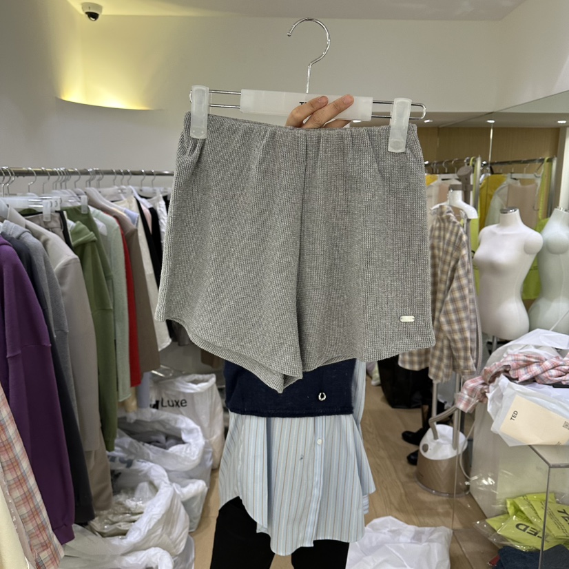 TED韓國直郵實拍女士新品時尚人氣26春夏推薦熱賣短褲華夫格TED短褲圖色3