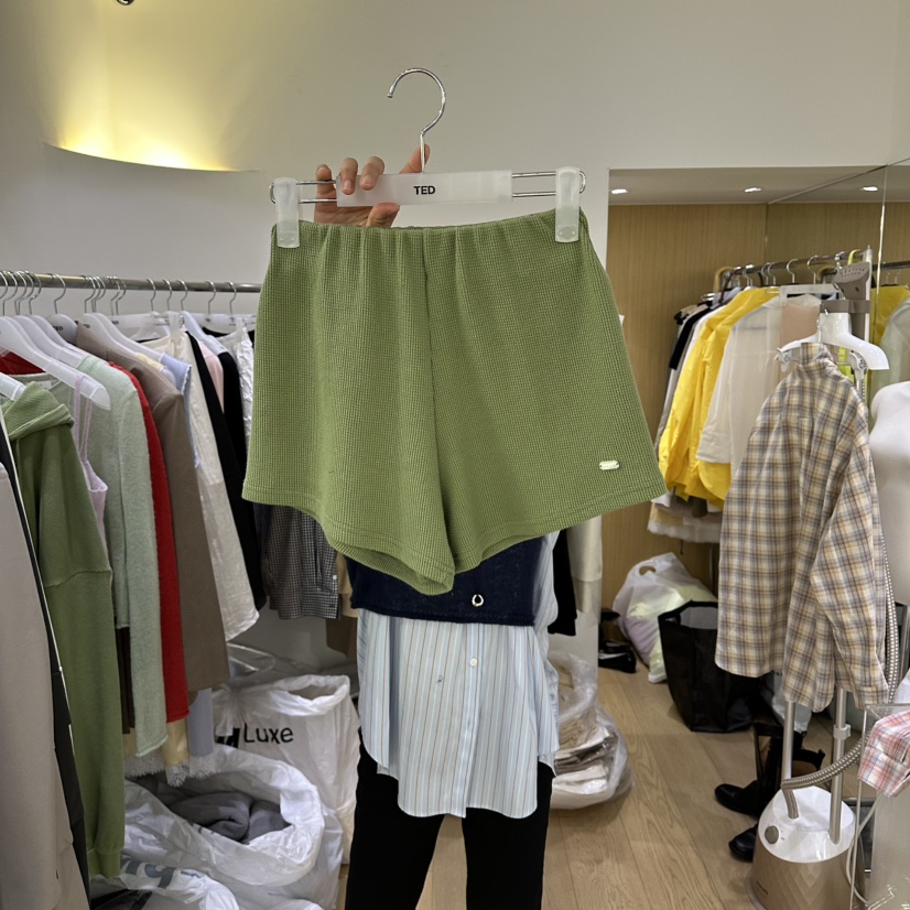 TED韓國直郵實拍女士新品時尚人氣26春夏推薦熱賣短褲華夫格TED短褲圖色4