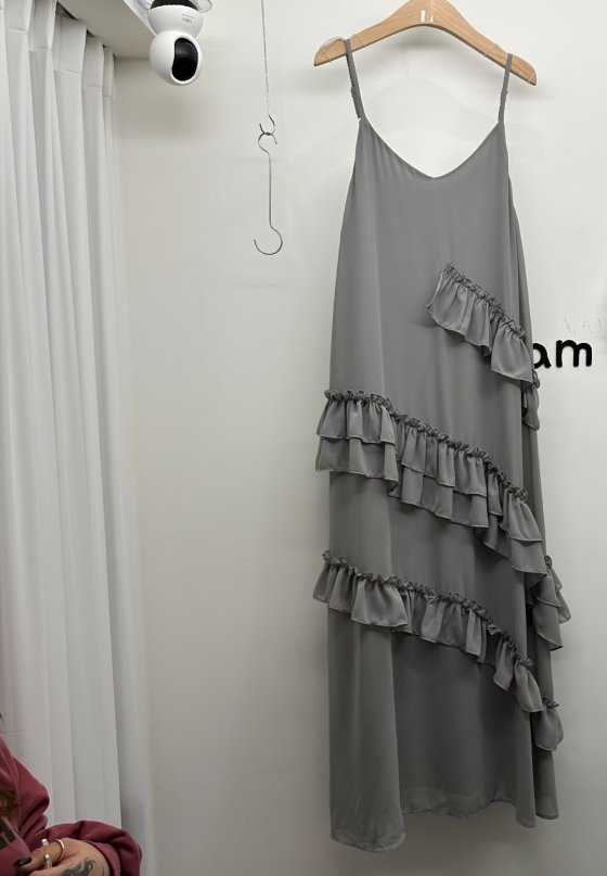 DREAM GIRIS-Q韓國東大門直郵女士新款職業連衣裙荷葉邊短款DREAM GIRIS-Q連衣裙圖色3