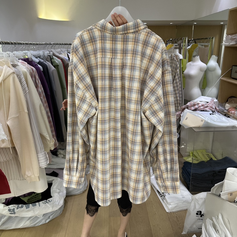 TED韓國代購女士新品人氣推薦職業熱賣休閑襯衫蕾絲衫格子TED襯衫/蕾絲衫