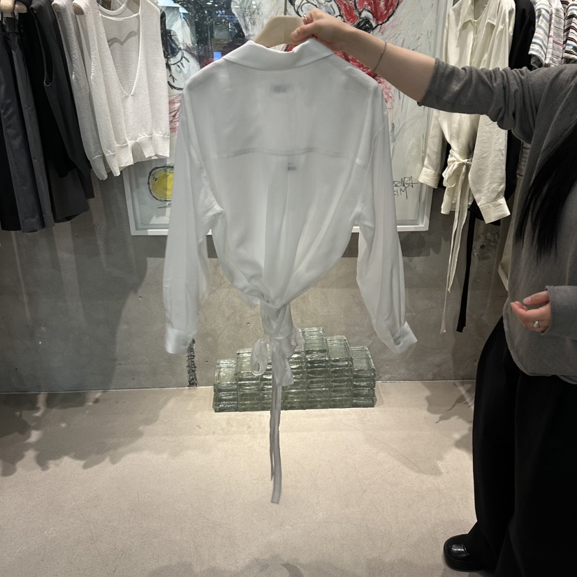 LAMAGIEPIE/LAMAGIE GREY韓國直郵女士新品休閑襯衫蕾絲衫LAMAGIEPIE/LAMAGIE GREY襯衫/蕾絲衫