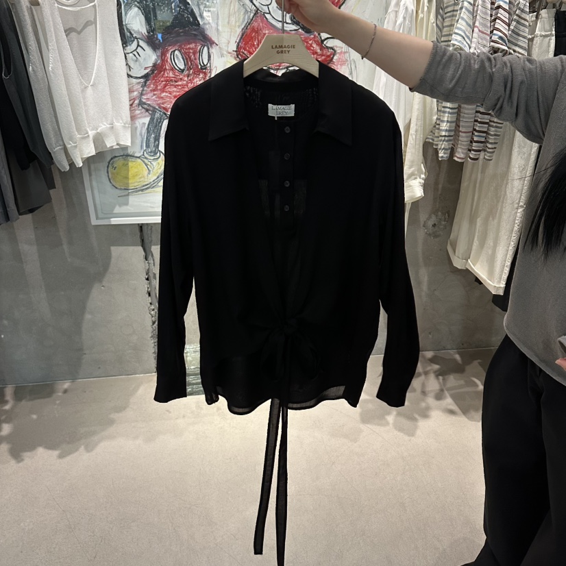 LAMAGIEPIE/LAMAGIE GREY韓國直郵女士新品休閑襯衫蕾絲衫LAMAGIEPIE/LAMAGIE GREY襯衫/蕾絲衫圖色3