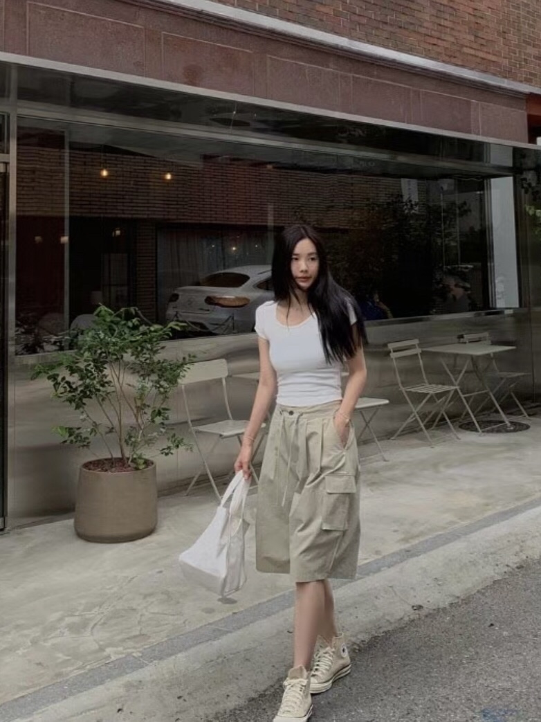 MELTED-P東大門實拍女裝新品職業時尚推薦休閑26春夏短褲MELTED-P短褲