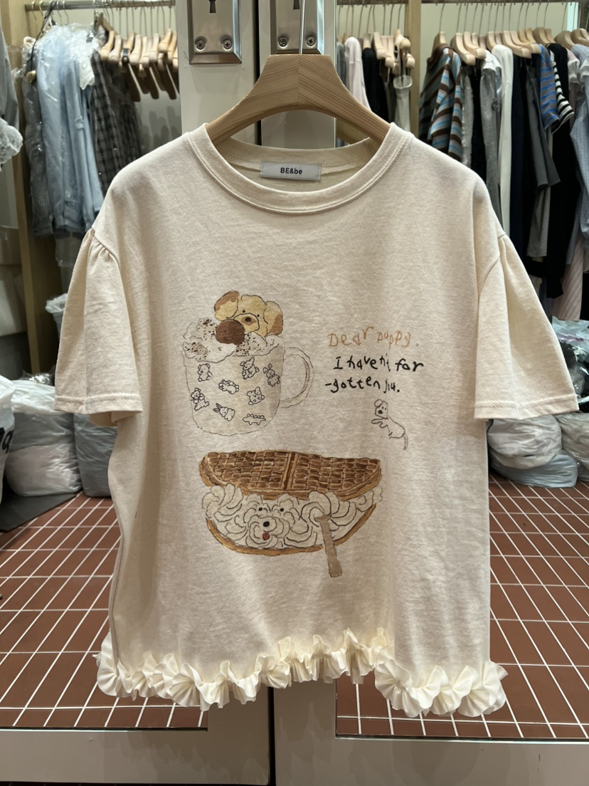 BE&amp;BE東大門代購女裝新款真品時尚職業26春夏人氣T恤BE&beT恤圖色2