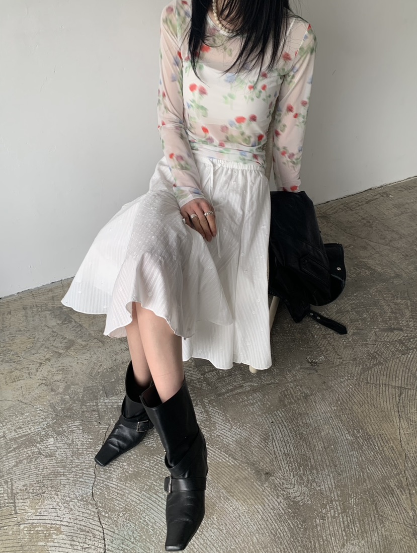 VAARA東大門實拍女士新款推薦真品職業半身裙中短裙刺繡棉VAARA半身裙/中短裙