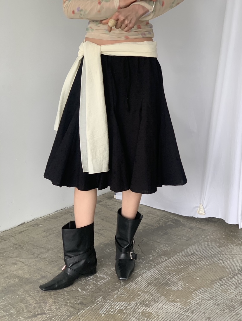 VAARA東大門實拍女士新款推薦真品職業半身裙中短裙刺繡棉VAARA半身裙/中短裙